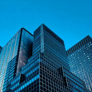 low angle view high rise buildings